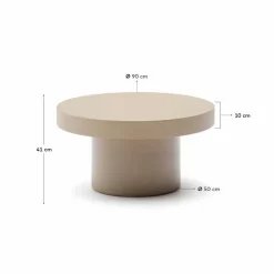 Best Kave Home Couchtisch Aiguablava Ø 90cm Beach