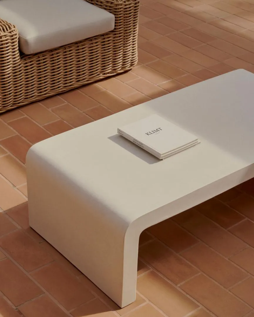 Best Kave Home Couchtisch Aiguablava 65 x 135 cm Weiß