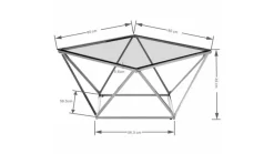 Best KARE DESIGN Couchtisch Cristallo 85604 Schwarz