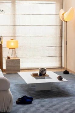 Metallbude Couchtisch Cut Weiß