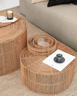 Kave Home Couchtisch Elmima 2er Set Natur