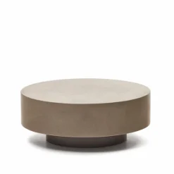 Outlet Kave Home Couchtisch Garbet Ø 80 cm Grau