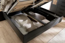 Hot SCHÖNER WOHNEN-Kollektion Doppelbett Multiline 180 x 200 cm Basalt