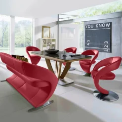 Best Komfort & Wohnen Drehsessel Wave Rot