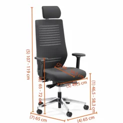 Ergotec Drehstuhl Uli Schwarz