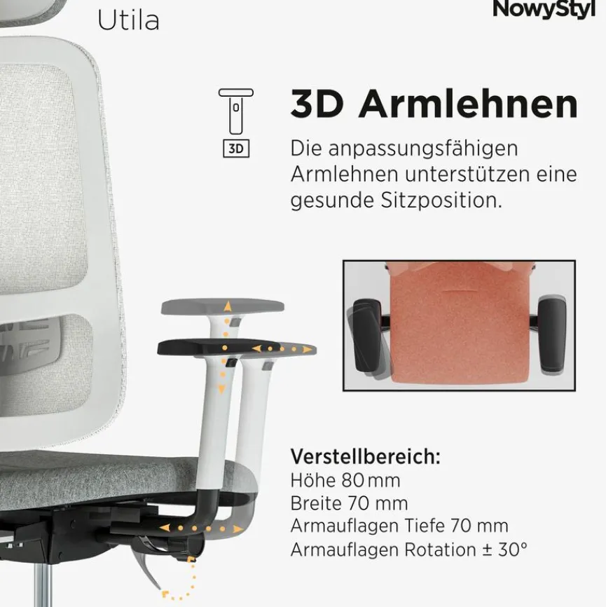 Clearance NowyStyl Drehstuhl Utila Petrol