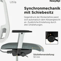 Clearance NowyStyl Drehstuhl Utila Petrol