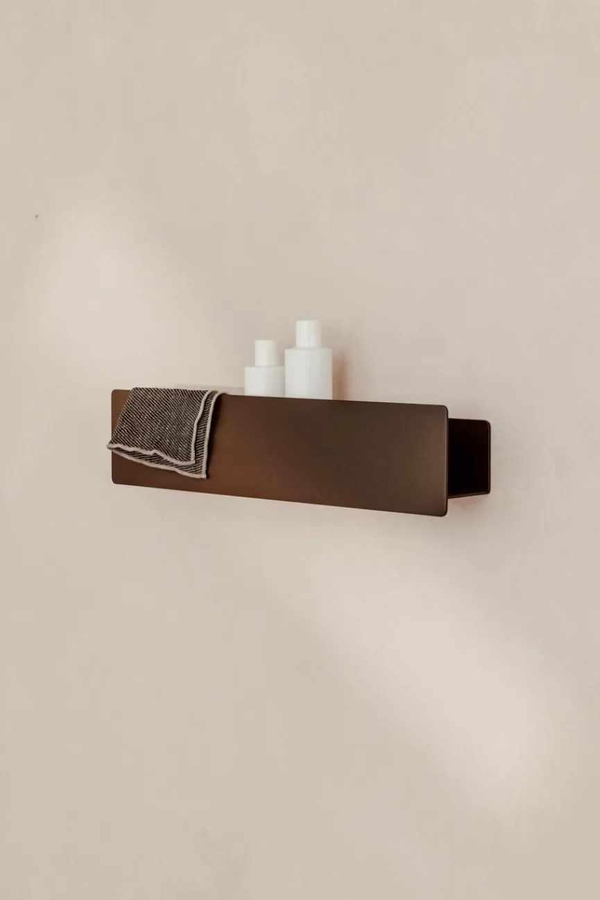 Outlet Metallbude Duschablage Shea 50 - ohne Bohren Chocolate