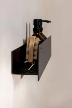 Online Metallbude Duschablage Shea 30 - ohne Bohren Schwarz