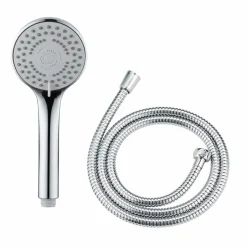 WENKO Duschkopf-Set Basic Line Silber