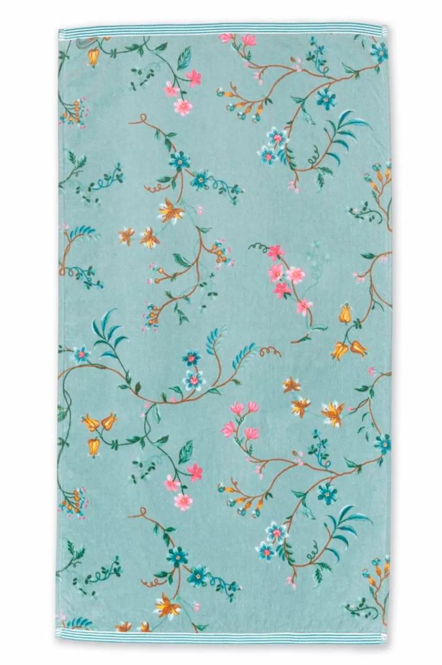 PIP Studio Duschtuch Les Fleurs 70 x 140 cm Blau
