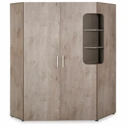 Best Rudolf Eckkleiderschrank Max-I Grau