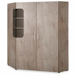 Online Rudolf Eckkleiderschrank Max-I Grau