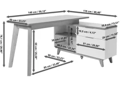 Sale Jahnke Eckschreibtisch 60AU2 / Libre D 240E Eiche