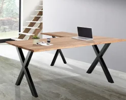 Sale WOLFMÖBEL Eckschreibtisch Bandung Sheesham