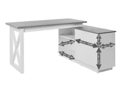 Jahnke Eckschreibtisch 91CM1 / Chalet D 155 E