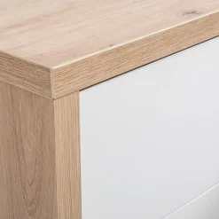 Discount Composad Eckschreibtisch Collegio Eiche / Weiß