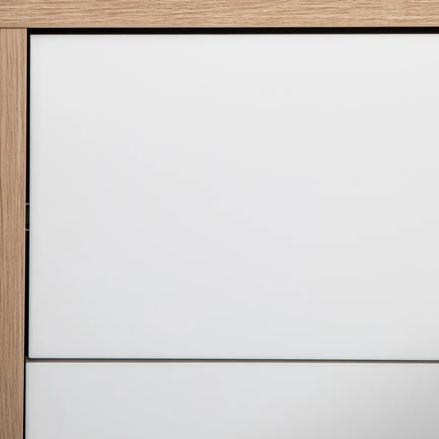 Discount Composad Eckschreibtisch Collegio Eiche / Weiß