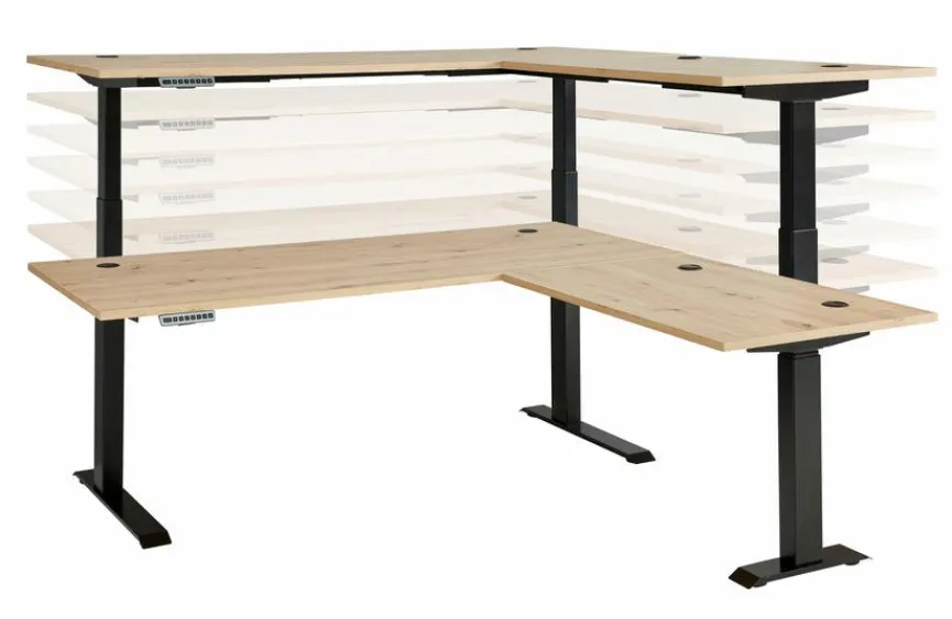 Sale Innostyle Eckschreibtisch elektrisch Memphis Eiche Artisan