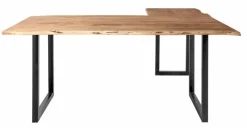 WOLFMÖBEL Eckschreibtisch Live Akazie