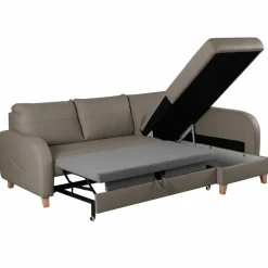 Outlet Ecksofa Compact Dunkelgrau