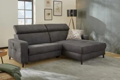 Discount Ecksofa Doppio Dunkelgrau