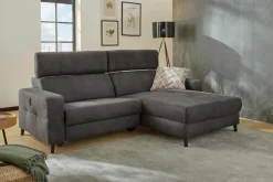 Discount Ecksofa Doppio Dunkelgrau