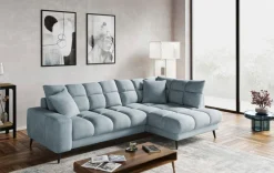 Hot SOMETA Ecksofa Flow de Luxe Blue Grey