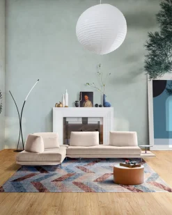 Outlet Calia Ecksofa gianduiotto - CAL 1167 Cream