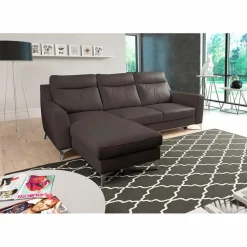 Outlet Ecksofa Gio Dunkelbraun