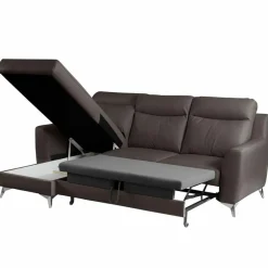 Outlet Ecksofa Gio Dunkelbraun