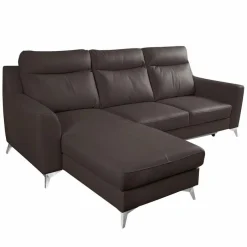 Outlet Ecksofa Gio Dunkelbraun