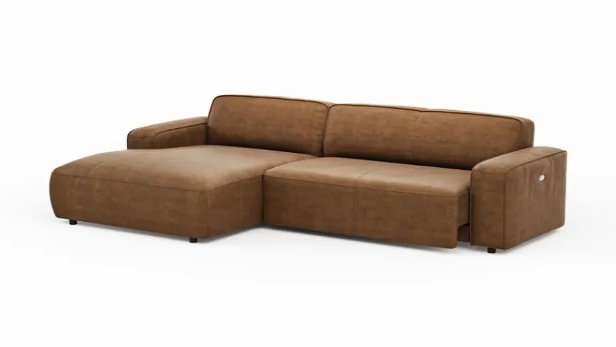 Outlet MAISON Ecksofa Houston Camel