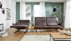 Outlet himolla Ecksofa Karlsfeld Dunkelbraun