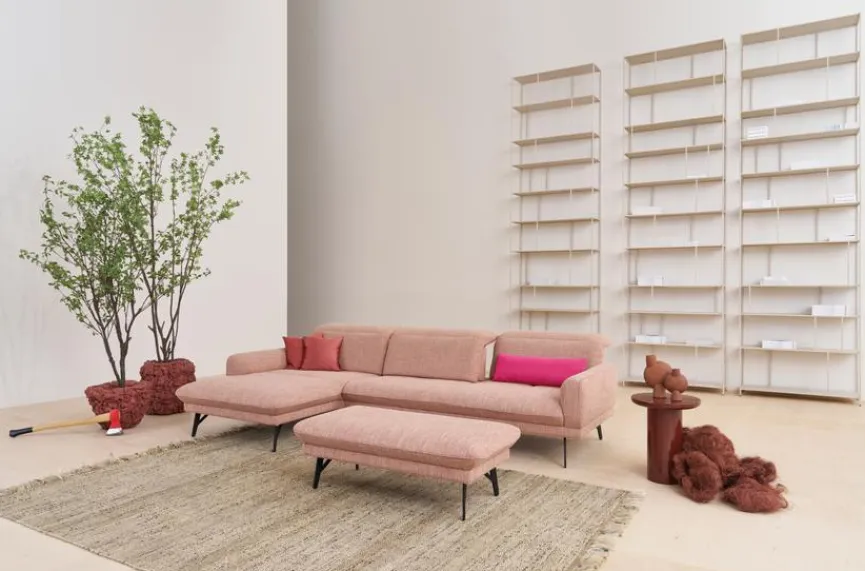 Outlet himolla Ecksofa Landau Blush