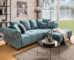 Outlet filippo Ecksofa Marta Petrol