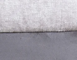 Sale BOOOM Ecksofa mit Hocker Antonia Silbergrau