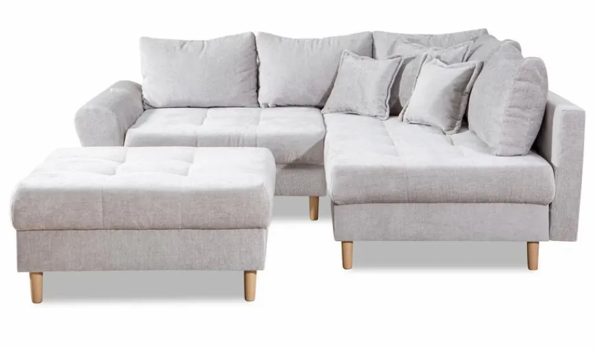 BOOOM Ecksofa mit Hocker Rice