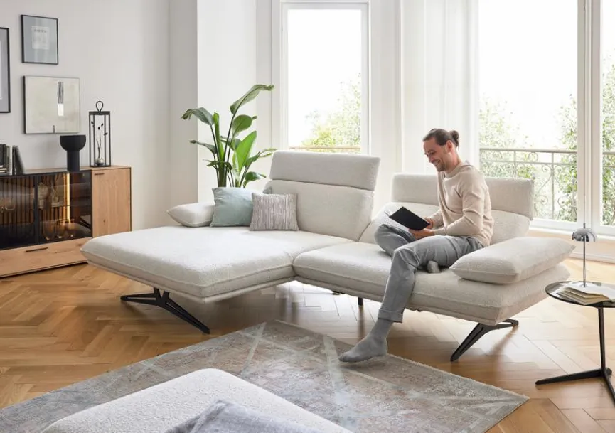 Best Musterring Ecksofa MR 455 Hellgrau