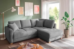 Sale Ecksofa Pierre de Luxe Anthrazit