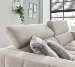 Clearance set one by Musterring Ecksofa Rosario Silk Grey