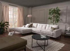 New Ecksofa Silvano Silk Grey