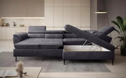 Discount Ecksofa Tempo New Grey