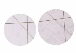 Outlet Gutmann Factory 2er-Set Beistelltisch Moda Marmor Weiß