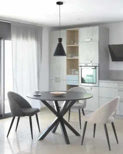 Clearance Kave Home Esstisch Arya Ø 120 cm Schwarz