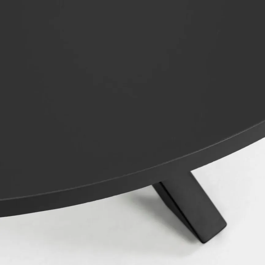 Clearance Kave Home Esstisch Arya Ø 120 cm Schwarz