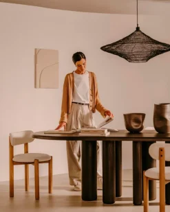 New Kave Home Esstisch Mailen 220 x 105 cm Schwarz