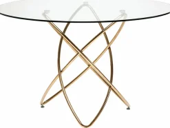 Online KARE DESIGN Esstisch Molekular 79621 Ø 120 cm Gold