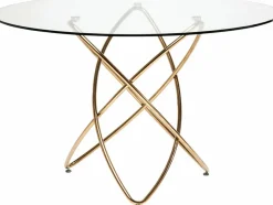 Online KARE DESIGN Esstisch Molekular 79621 Ø 120 cm Gold