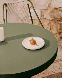 Discount Kave Home Esstisch Aiguablava Ø 90 cm Grün